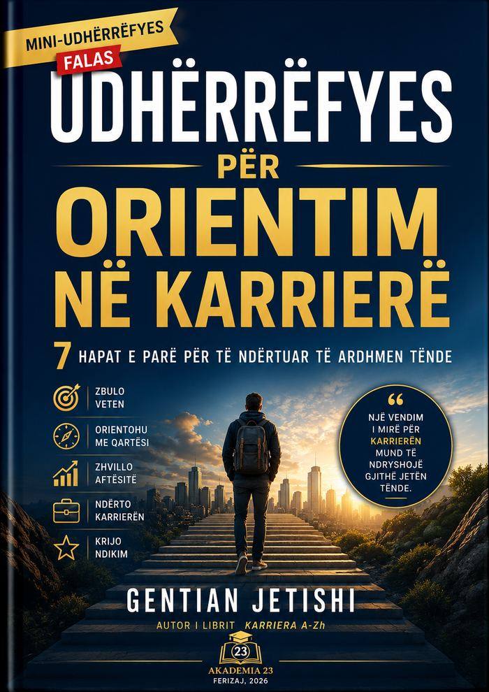 Kopertina e librit Udhërrëfyes Falas – 7 Hapat e Parë